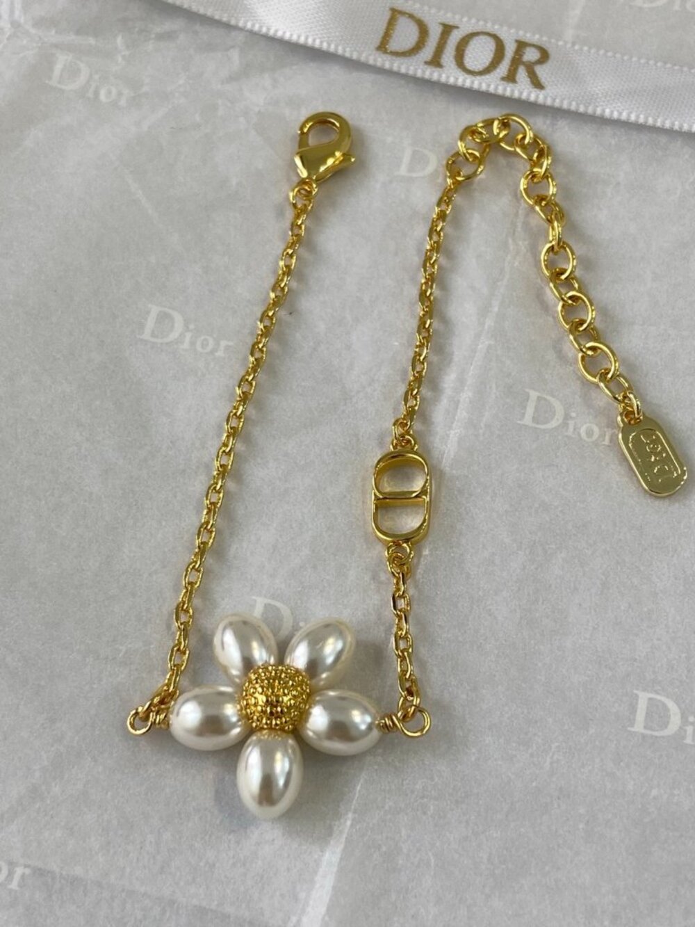 Dior Gold‑Tone Chain Bracelet